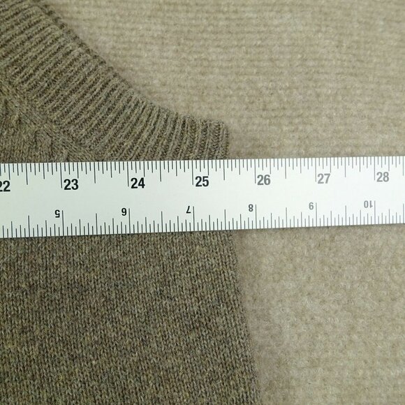 Woolrich Men's XL  Cotton Blend Brown Beige V-Neck Sweater Vest - Picture 5 of 7